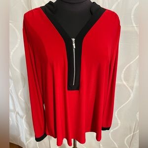 Coral Bay Red Blouse, Size XL